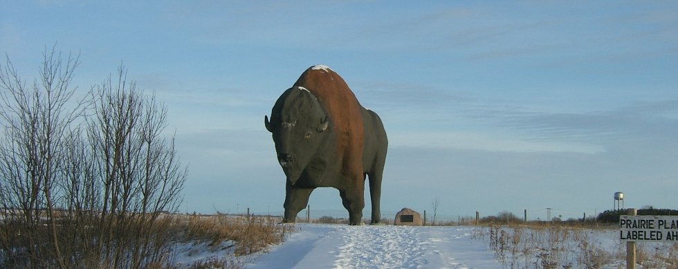 World's largest buffalo statue in Jamestown North Dakota
