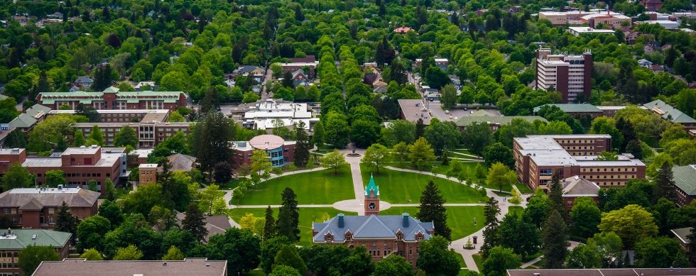 University of Montana campus looking west