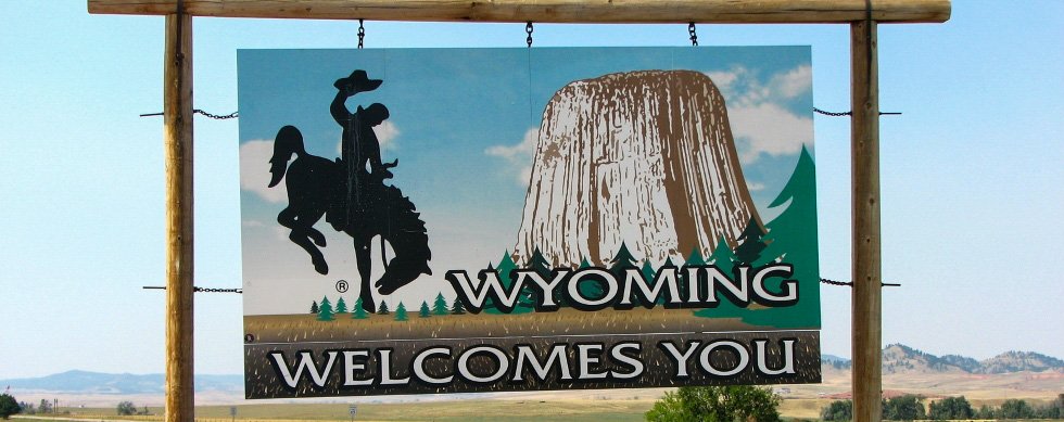 Welcome to Wyoming - the cowboy state