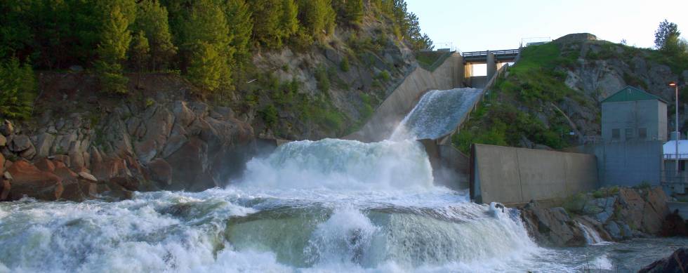 Cascade Dam Powerplant near Cascade Idaho