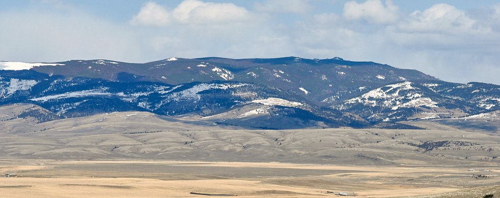 Western face of Castle Mountains, Meagher County
