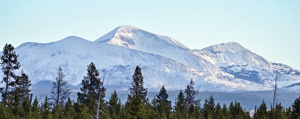 Mount Holmes from the Madison River in YNP