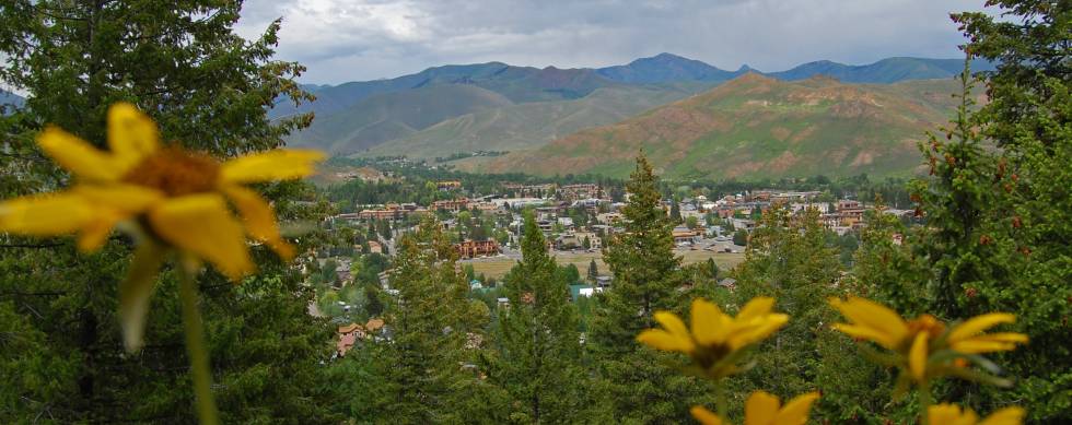 Mountain view of Sun Valley, ID