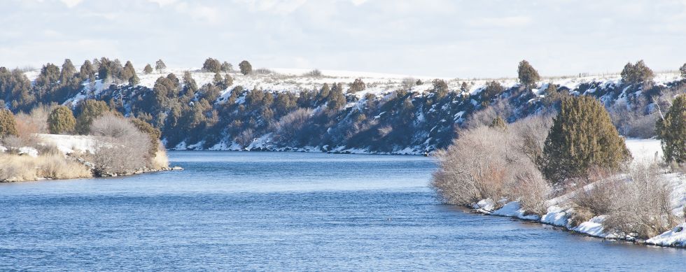 Winter on Henry's Fork of the Snake River in SE Idaho