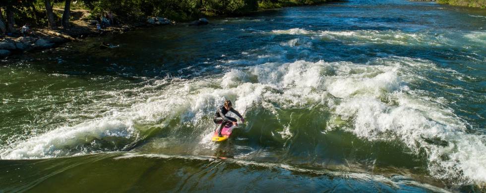 Surf's up at Boise Whitewater Park