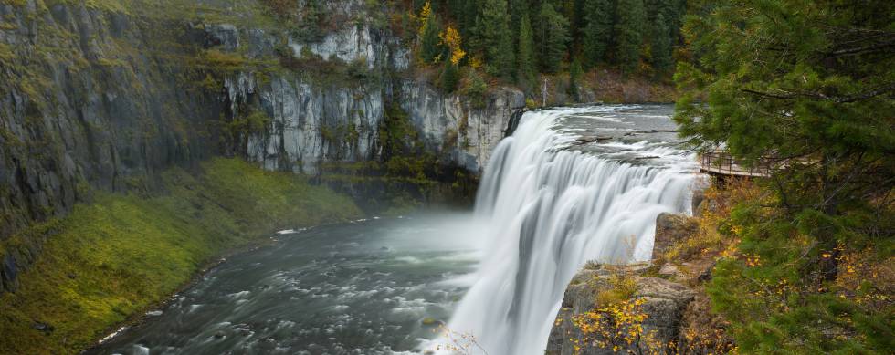 Upper Mesa Falls near Rexburg Idaho