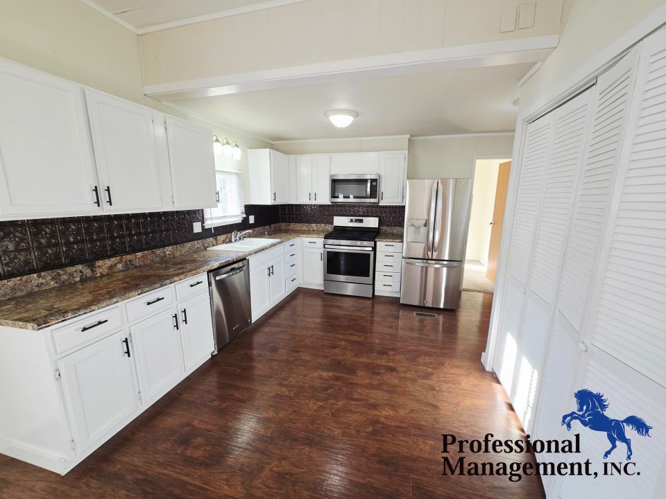 Kitchen with Laundry Hookups