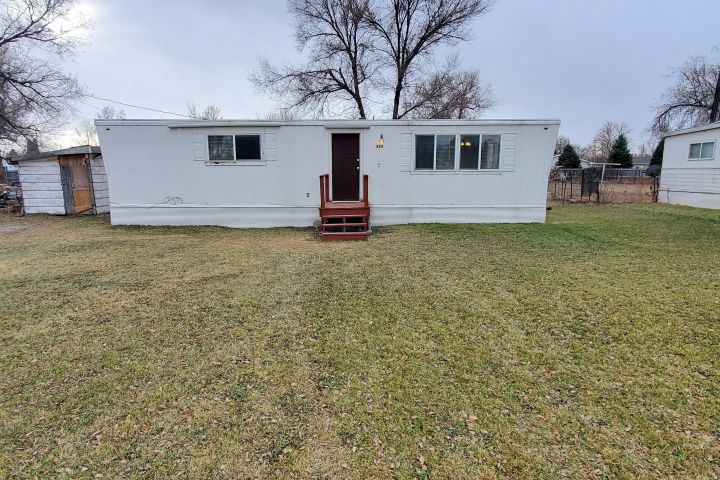 Front of Mobile Home