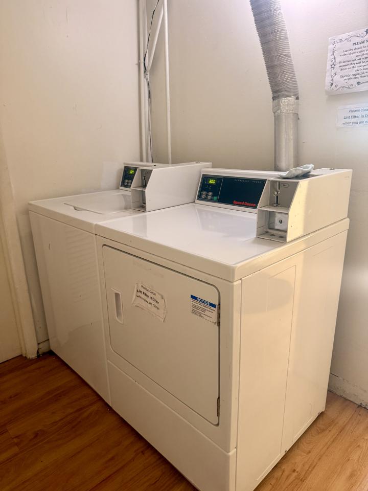 Coin-op Laundry Area.