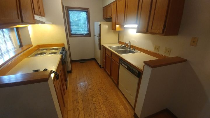 Very Bright Galley Kitchen