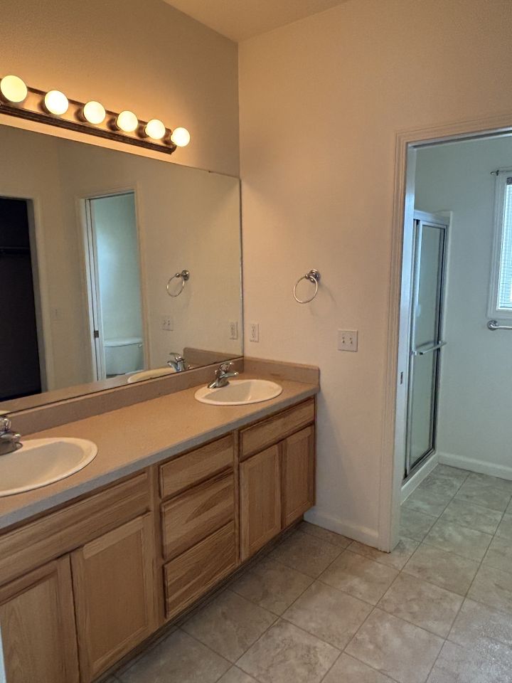 Main Level Master Bath with Large Walk-In Closet