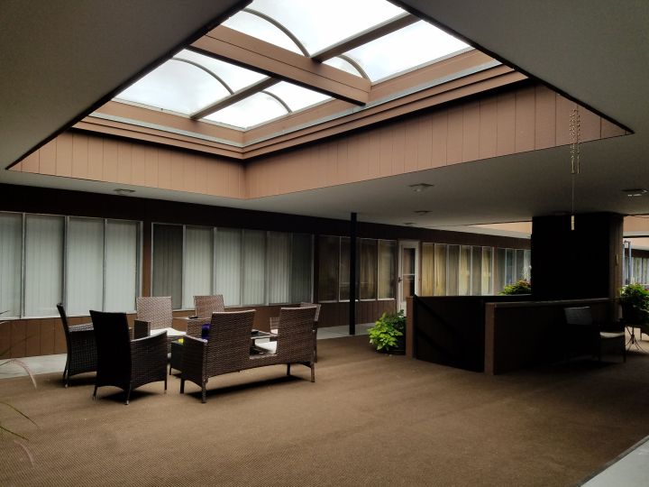 Covered Patio with Large Skylights