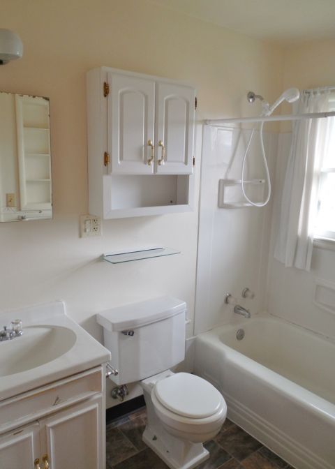 Full Bathroom with Hose Shower Head