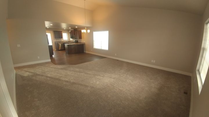 Open Concept Living Room & Kitchen