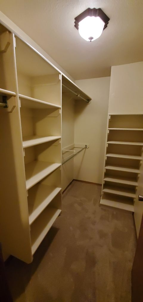 Walk in Closet in Bedroom