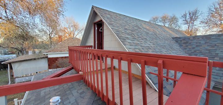Nice Deck Overlooking Back Yard