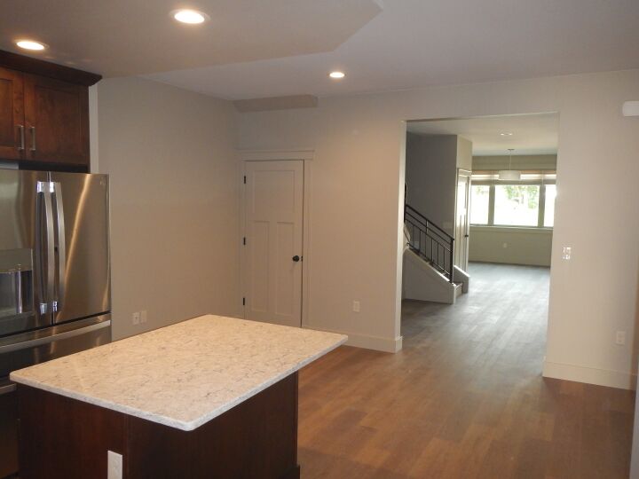 Large Kitchen Island-Wood Laminate Flooring ...