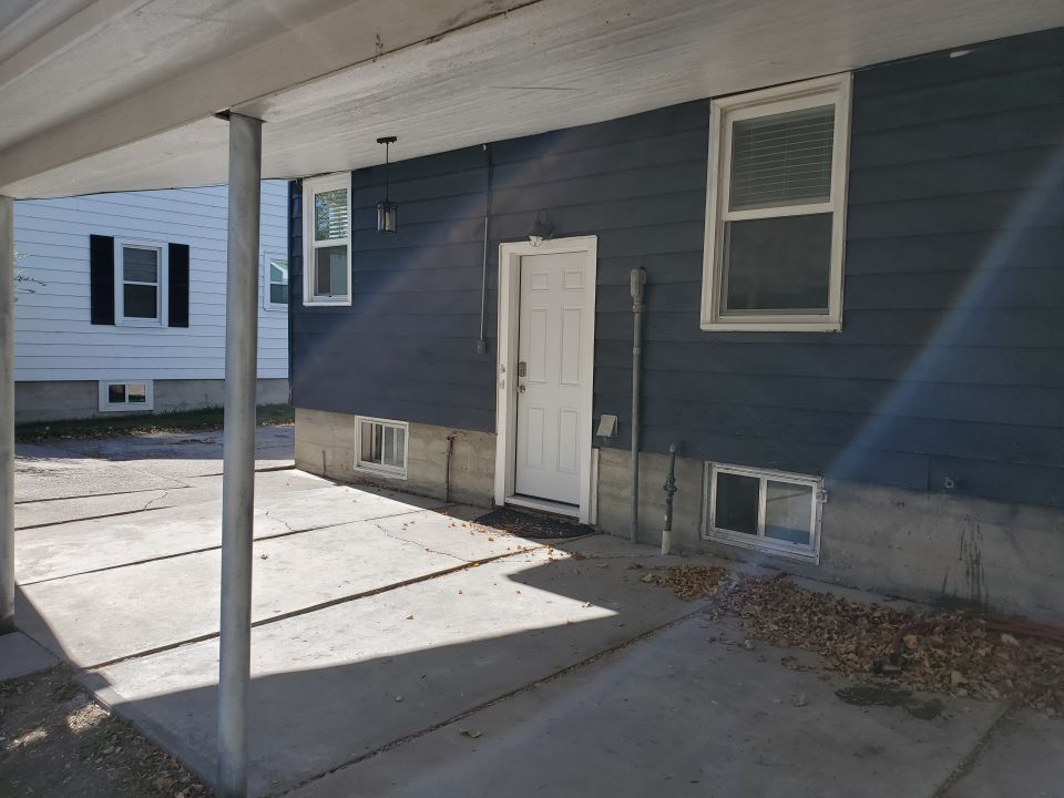 Patio and Downstairs Apt. Entrance