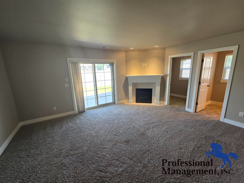 Family Room with Electric Fireplace