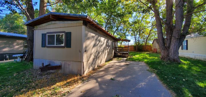 Front of Mobile Home