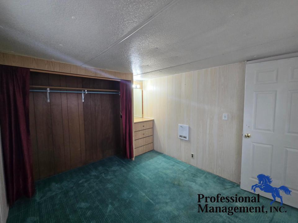 Bedroom 2 of 2 w/ Built in Dresser