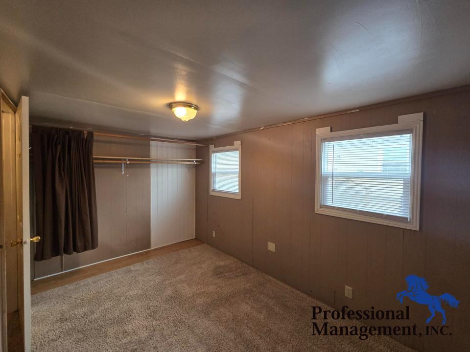 Bedroom 1 of 2 w/ Plenty Closet Space